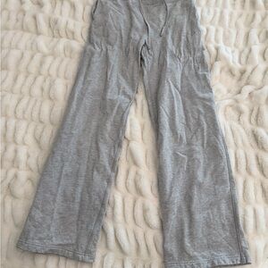 Aritzia Grey Wide-Leg Lounge Pants